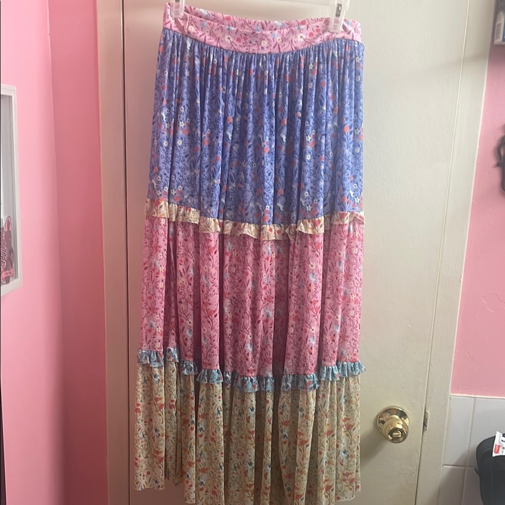 Unicorns and flower Maxi skirt for - Picture 7 of 7